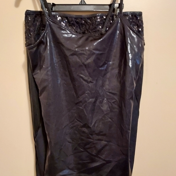 Balera 2 pc dancewear LA (12-14) black shiny set rn#64830 85%nylon 15%spandex - Picture 3 of 13